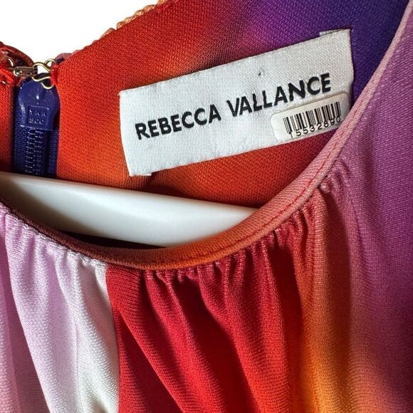 REBECCA VALLANCE Del Prado Cutout Printed Jersey Midi Dress Size 6 - Picture 4 of 11